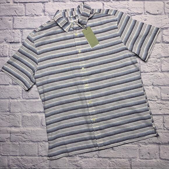NEW Goodfellow & Co. Men’s Linen Blend Button Down - Picture 1 of 6